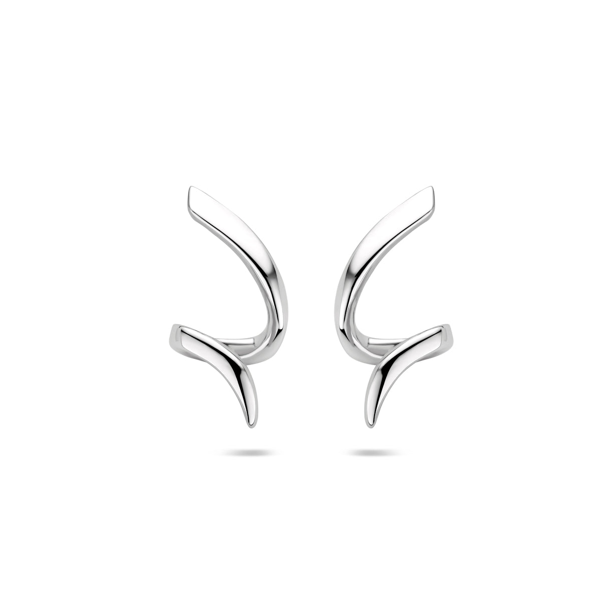 vDam Oorknoppen Gedraaid 18 Mm Zilver Gerhodineerd 1340790