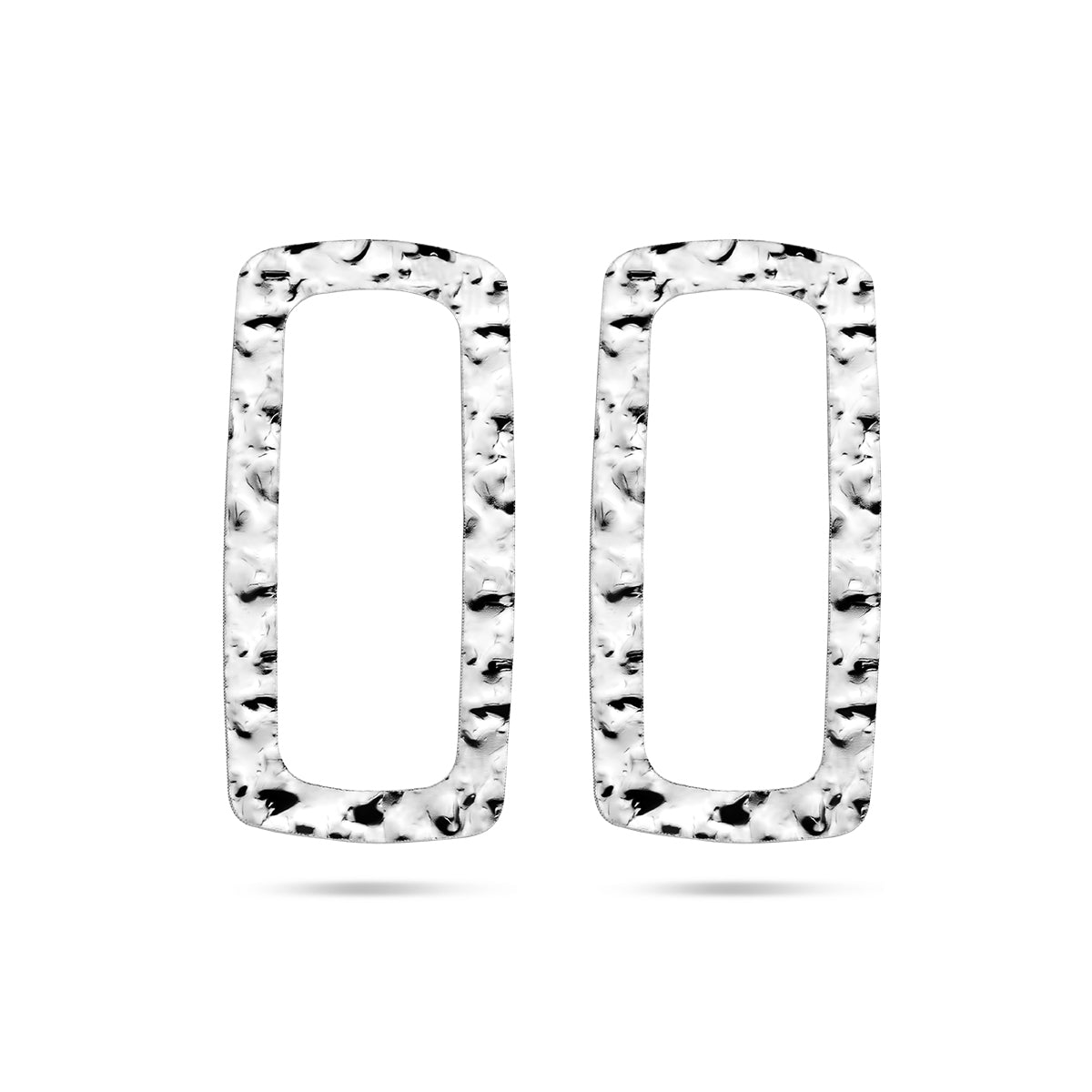 vDam Oorknoppen Gehamerd Zilver Gerhodineerd 1336885