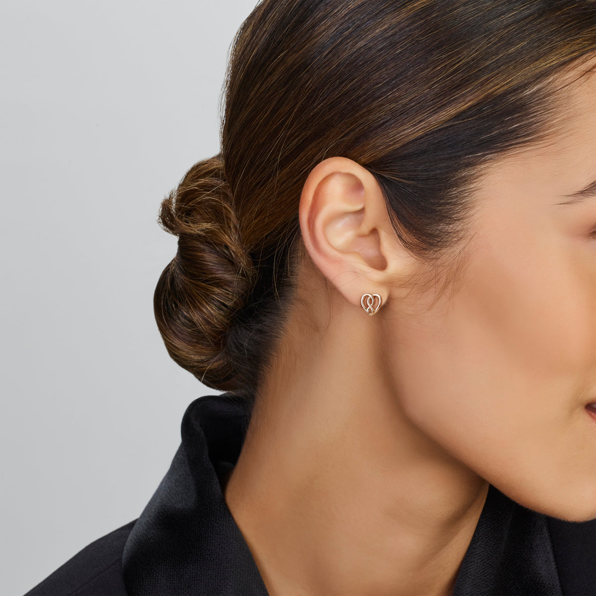 vDam Oorknoppen Hart En Infinity Zilver Gerhodineerd 1336794