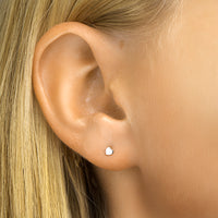 vDam Oorknoppen Hart Zilver Gerhodineerd 1331958