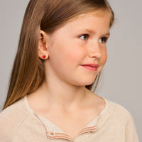 vDam Oorknoppen Hartje 4 Mm Zilver Gerhodineerd 1341493