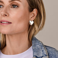 vDam Oorknoppen Hartjes 27 Mm Zilver Gerhodineerd 1339283