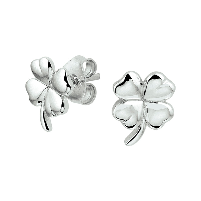 vDam Oorknoppen Klaver Zilver Gerhodineerd 1328892