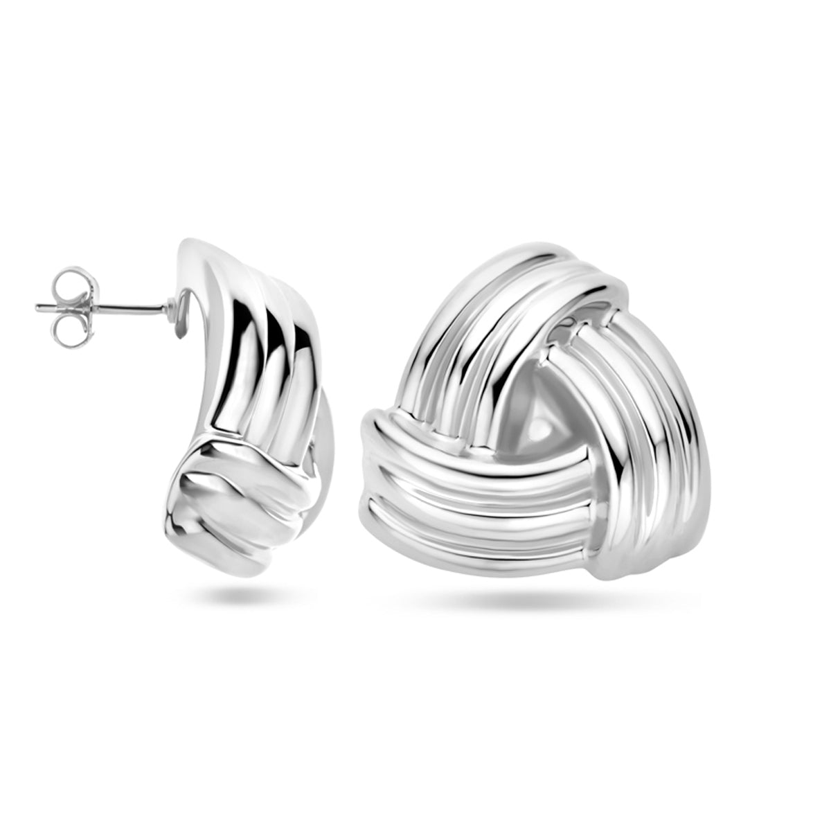 vDam Oorknoppen Knoop 26 Mm Zilver Gerhodineerd 1339985