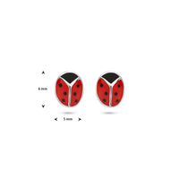 vDam Oorknoppen Lieveheersbeestje Zilver Gerhodineerd 1336999