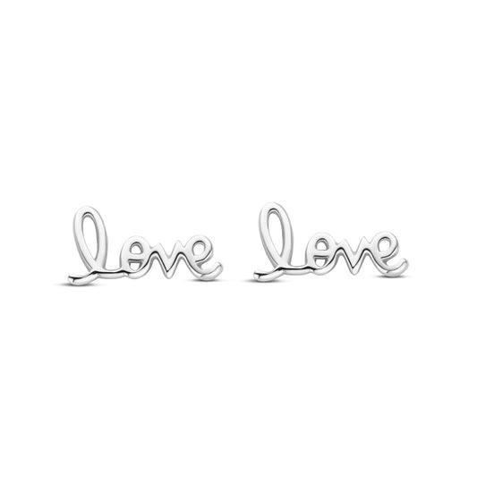 vDam Oorknoppen Love 6 Mm Zilver Gerhodineerd 1339319