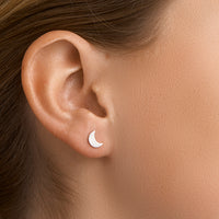 vDam Oorknoppen Maan Zilver Gerhodineerd 1325576