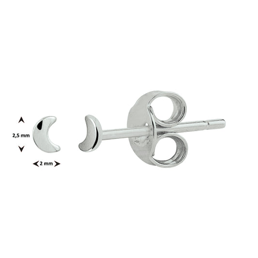 vDam Oorknoppen Maan Zilver Gerhodineerd 1328394