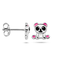 vDam Oorknoppen Panda Zilver Gerhodineerd 1336182