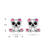 vDam Oorknoppen Panda Zilver Gerhodineerd 1336182