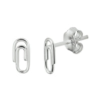 vDam Oorknoppen Paperclip Zilver Gerhodineerd 1333526