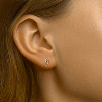 vDam Oorknoppen Paperclip Zilver Gerhodineerd 1333526