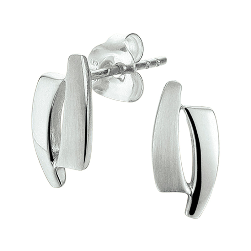 vDam Oorknoppen Poli/mat Zilver Gerhodineerd 1325312