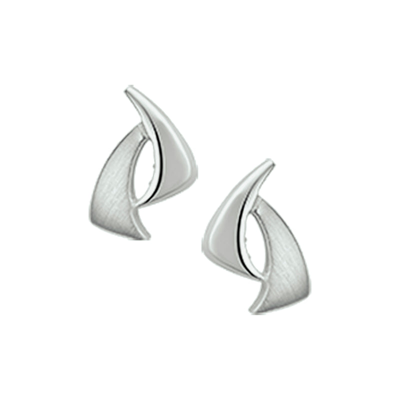 vDam Oorknoppen Poli/mat Zilver Gerhodineerd 1327279