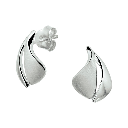 vDam Oorknoppen Poli/mat Zilver Gerhodineerd 1328406