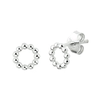 vDam Oorknoppen Rond Bolletjes 7 Mm Zilver Gerhodineerd 1333343