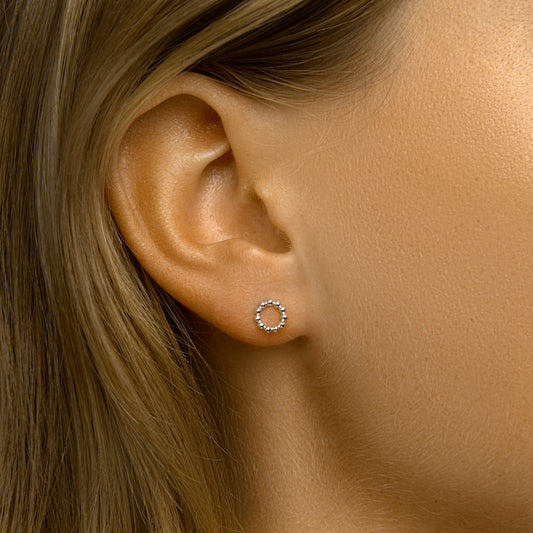 vDam Oorknoppen Rond Bolletjes 7 Mm Zilver Gerhodineerd 1333343