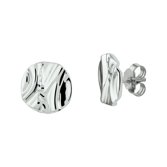 vDam Oorknoppen Rond Zilver Gerhodineerd 1332341