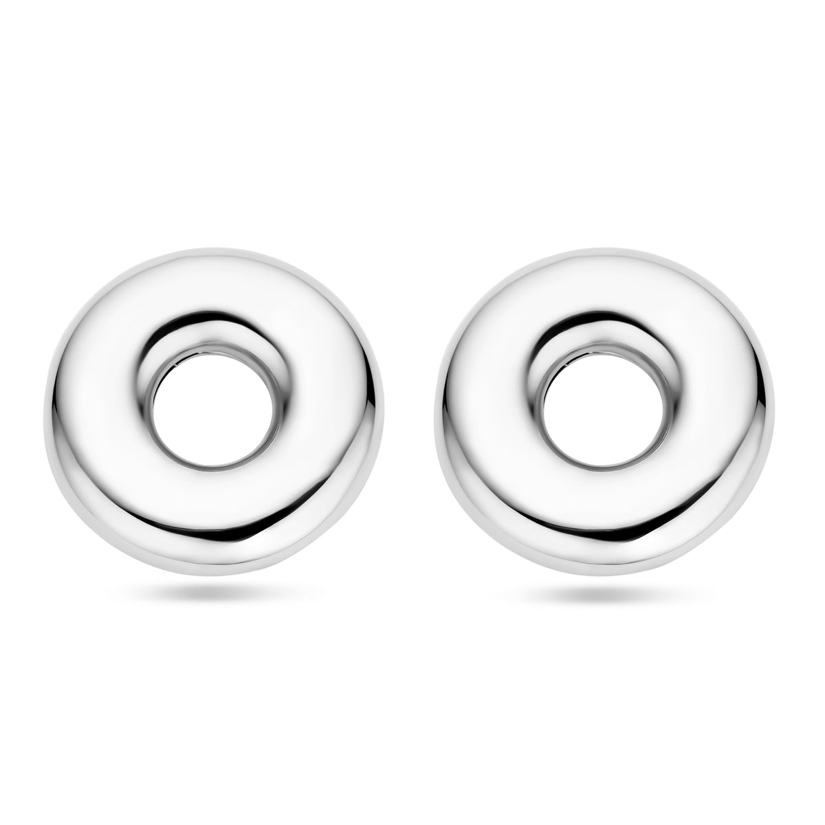 vDam Oorknoppen Rondje 32 Mm Zilver Gerhodineerd 1339125