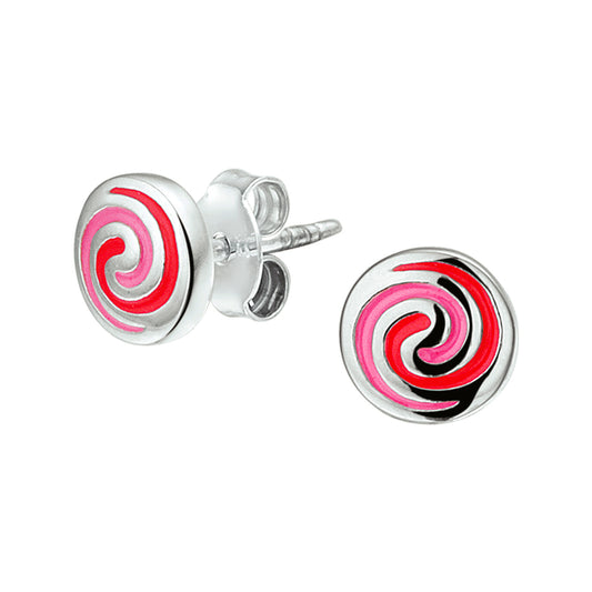 vDam Oorknoppen Rondje Zilver Gerhodineerd 1325874