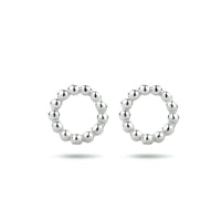 vDam Oorknoppen Rondje Zilver Gerhodineerd 1334155