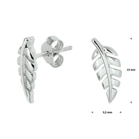 vDam Oorknoppen Veer Zilver Gerhodineerd 1328436