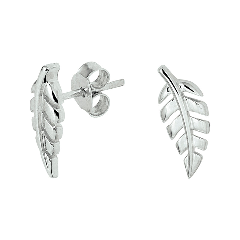 vDam Oorknoppen Veer Zilver Gerhodineerd 1328436