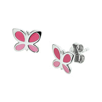 vDam Oorknoppen Vlinder Zilver Gerhodineerd 1325873