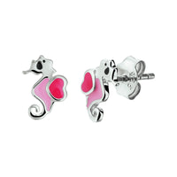 vDam Oorknoppen Zeepaard Zilver Gerhodineerd 1329816