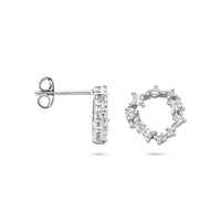 vDam Oorknoppen Zirkonia 11 Mm Zilver Gerhodineerd 1340827