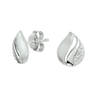 vDam Oorknoppen Zirkonia Poli/mat Zilver Gerhodineerd 1331945