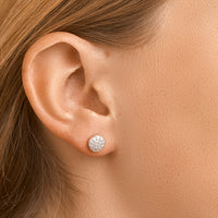 vDam Oorknoppen Zirkonia Zilver Gerhodineerd 1326046