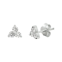 vDam Oorknoppen Zirkonia Zilver Gerhodineerd 1333473