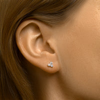 vDam Oorknoppen Zirkonia Zilver Gerhodineerd 1333473