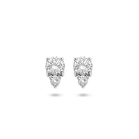 vDam Oorknoppen Zirkonia Zilver Gerhodineerd 1335380