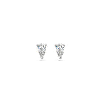 vDam Oorknoppen Zirkonia Zilver Gerhodineerd 1338063