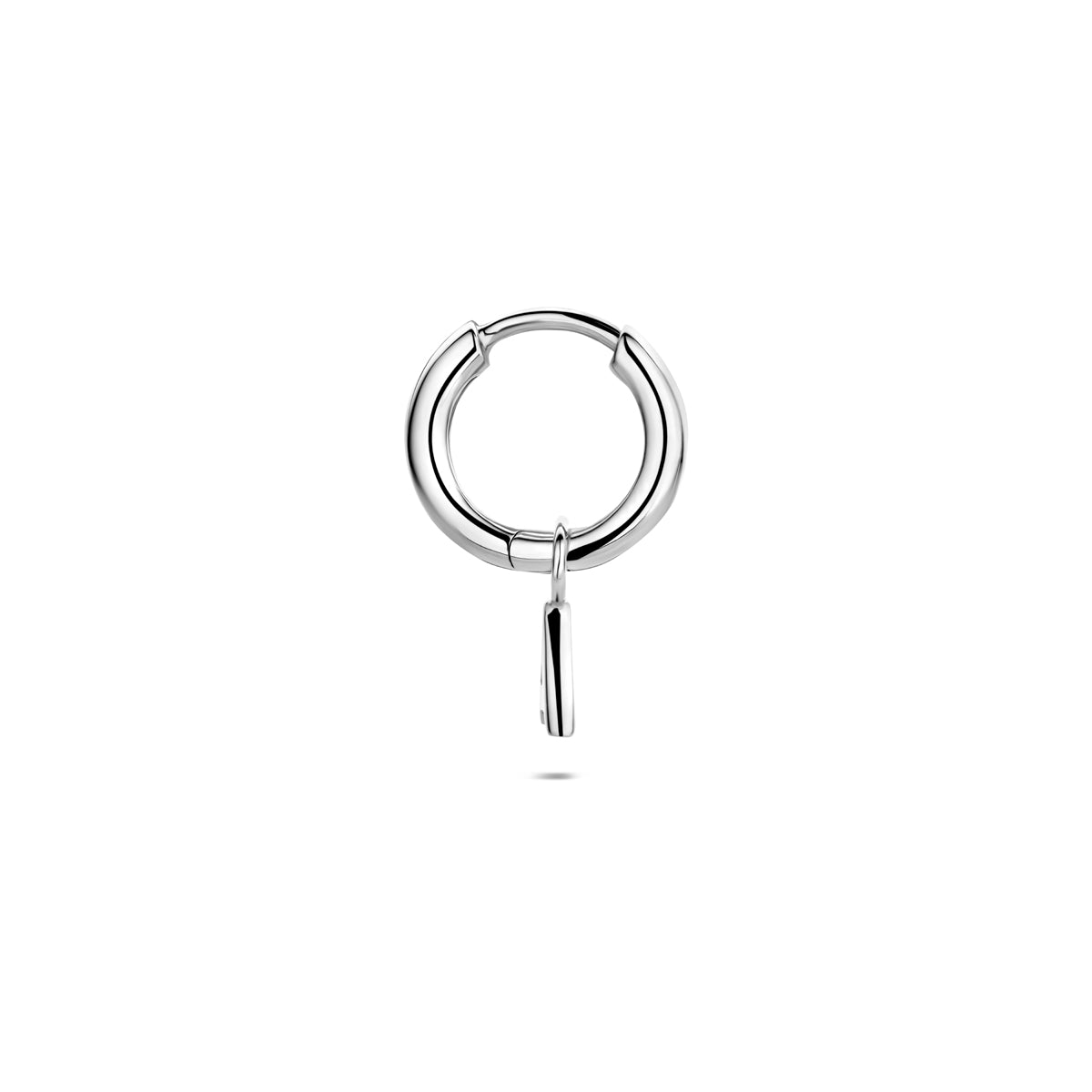 vDam Oorring Letter Per Stuk 13 Mm Zilver Gerhodineerd 1341063