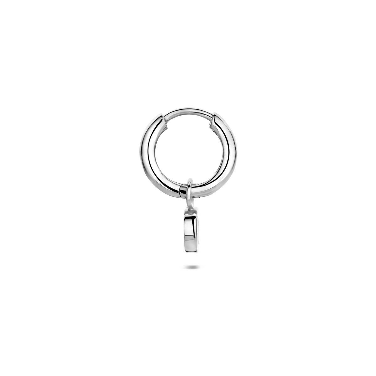 vDam Oorring Letter Per Stuk 13 Mm Zilver Gerhodineerd 1341066