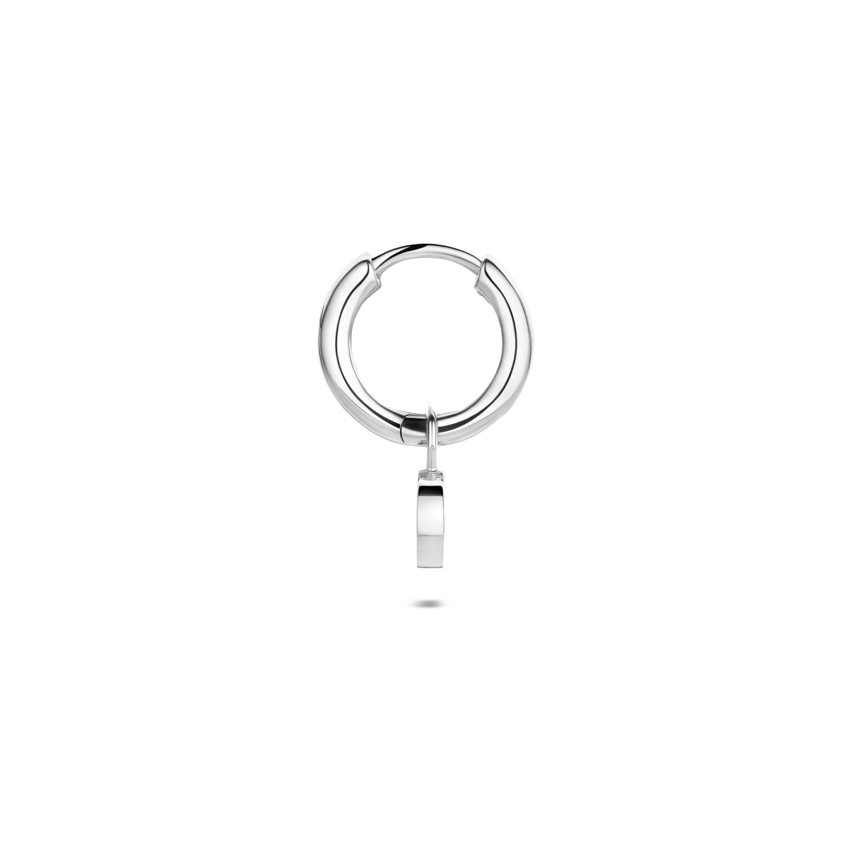 vDam Oorring Letter Per Stuk 13 Mm Zilver Gerhodineerd 1341077