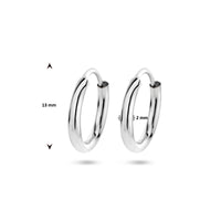 vDam Oorringen 1,8 Mm Ronde Buis Zilver Gerhodineerd 1335677