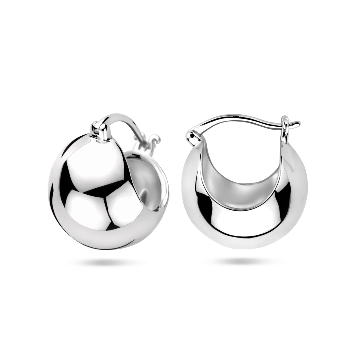 vDam Oorringen 18 Mm Zilver Gerhodineerd 1340683