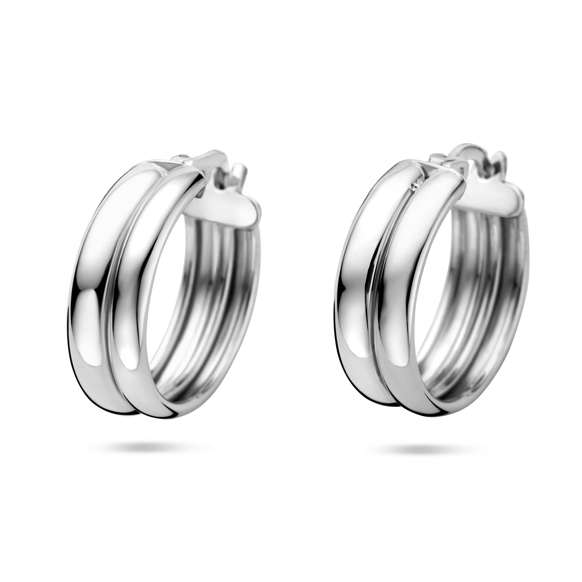 vDam Oorringen 18 Mm Zilver Gerhodineerd 1341594