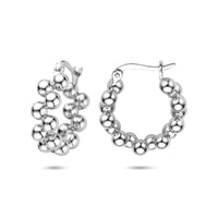 vDam Oorringen 19 Mm Zilver Gerhodineerd 1341188