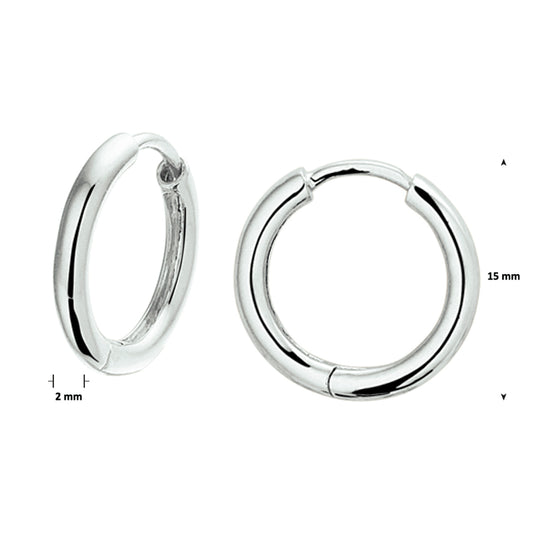 vDam Oorringen 2,0 Mm Voor Oorringhangers Zilver Gerhodineerd 1326841