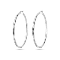 vDam Oorringen 2,8 Mm Ronde Buis Gediamanteerd Zilver Gerhodineerd 1338344