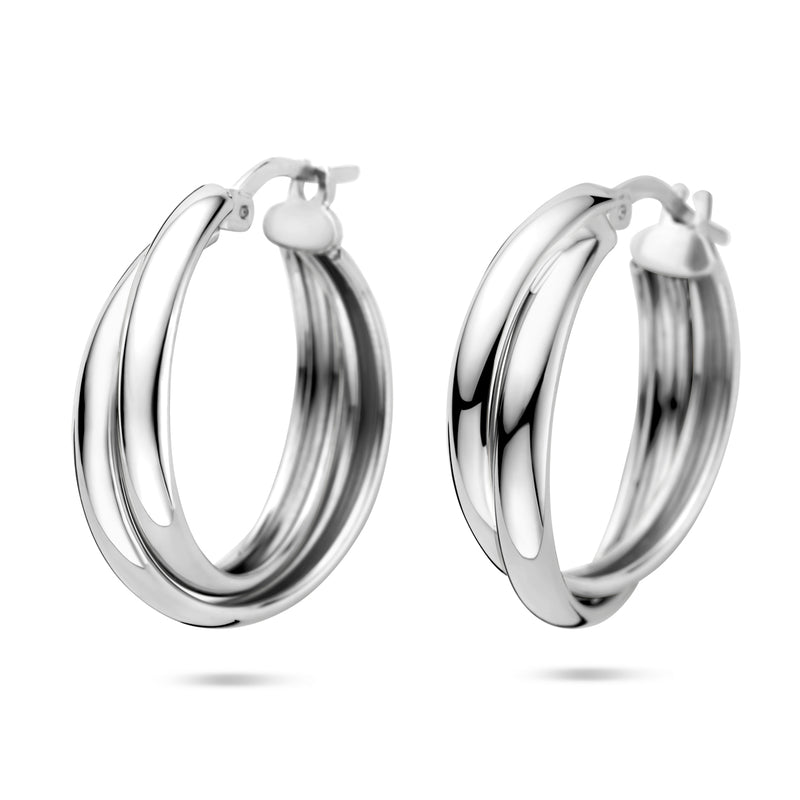 vDam Oorringen 23,5 Mm Zilver Gerhodineerd 1341593