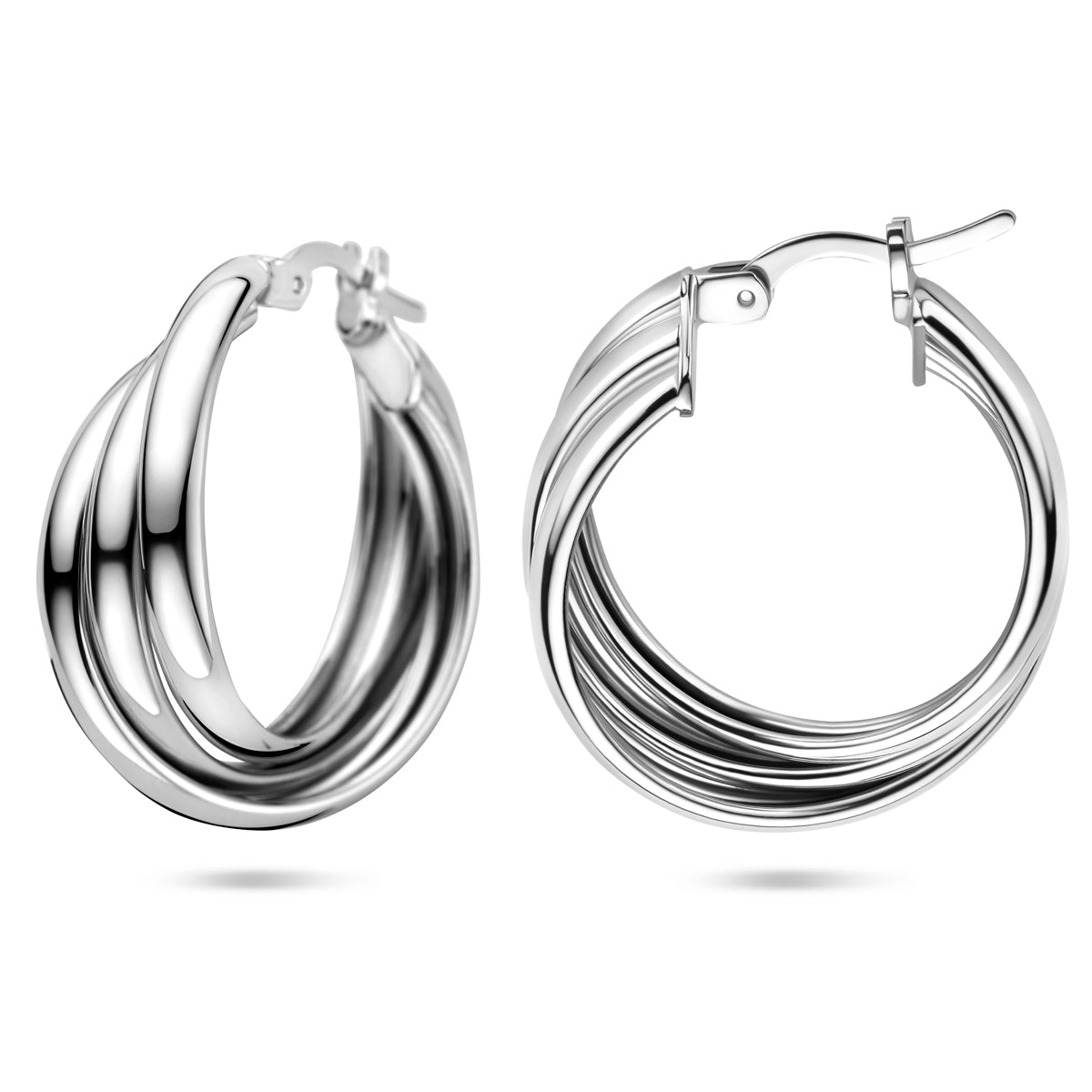 vDam Oorringen 26,5 Mm Zilver Gerhodineerd 1341598