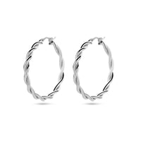 vDam Oorringen 3,5 Mm Gedraaide Buis Zilver Gerhodineerd 1338733