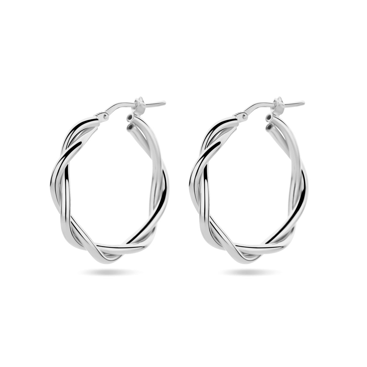 vDam Oorringen 3,5 Mm Gedraaide Buis Zilver Gerhodineerd 1338734