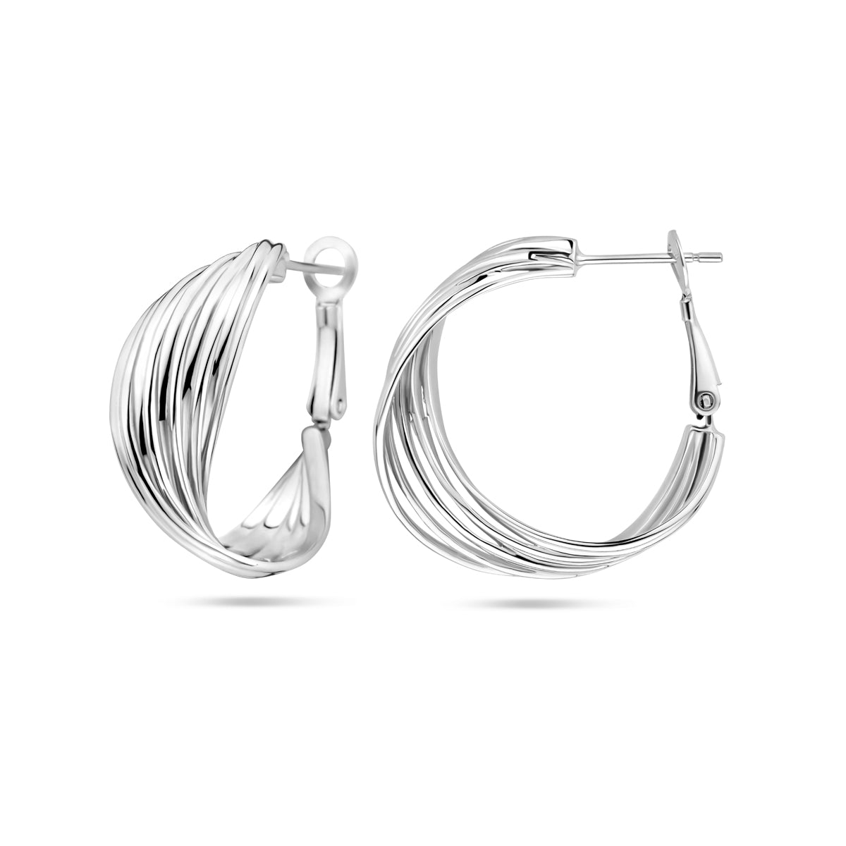 vDam Oorringen 31 Mm Zilver Gerhodineerd 1339811